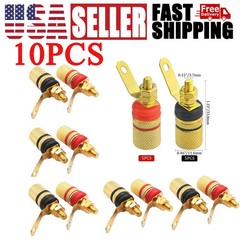10X 4mm Banana Plug Socket Connector Amplifier Speaker Terminal Binding Post