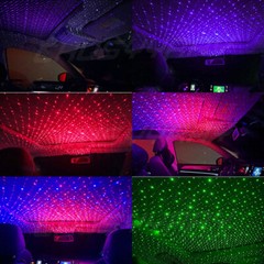 1set Kit de luces LED para coche techo de estrella lámpara de techo fibra óptica