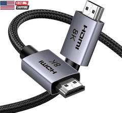 8K HDMI 2.1 Cable 48Gbps 6.6FT, Certified Ultra High Speed HDMI Cord Aluminum, 4