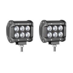 2x 3″ Inch LED Work Cube Light Bar Pods fog Lamps for Pickup SUV UTV 4WD offroad