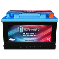 Mighty Max MM-H6LI Group Size 48 12.8V 54Ah 123RC Lithium Replaces BMW 330ci 06