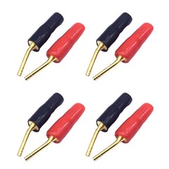 2mm Speaker Bent Pin Banana Plug Jack Cable Connector Fits Most Speaker 8X