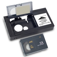 VHS-C TO VHS CONVERTER – LETS YOU PLAY OLD CAMCORDER TAPES THROUGH YOUR VIDEO