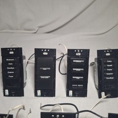 Lot of 7 Lutron Homeworks STR-NB-NONE Black Keypads Used Functional