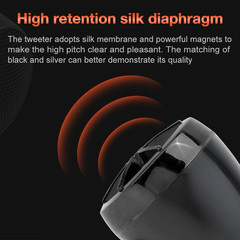 Tweeters for Car Audio, 2Pcs Car Speakers 1200W Universal Tweeters Mini Horn Mus