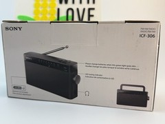 Sony ICF-306 Portable AM/FM Radio W/ Carrying Handle Battery Powered New In Box