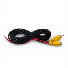 AV RCA Extension Cable 10ft Male to Female with Power Wires for Rear View Camera