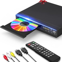 DVD Player, HDMI Region Free Players for Smart TV, 1080P Upscaling, Black