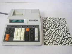 AWESOME 1979 OLIVETTI/UNDERWOOD 510PD RARE ELECTRONIC PRINTING CALCULATOR RARE