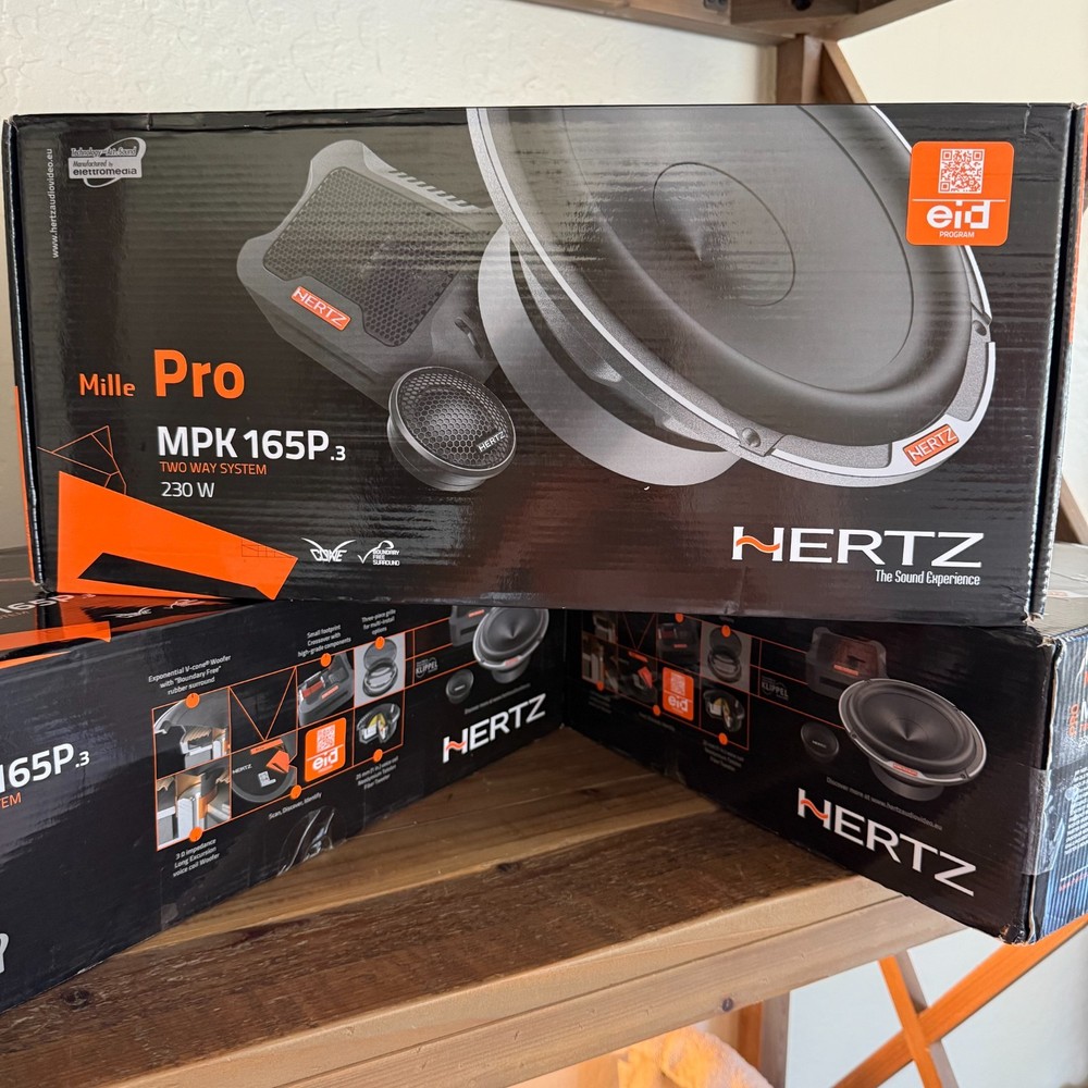 Hertz MPK 165P.3 Mille Pro 6.5″ (16,5 CM) 2-Way Component Speaker Set NEW – 3 Ω