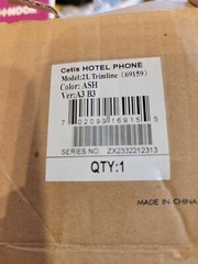 Cetis Hotel Phone 2L Trimline Ash TLM-69159 – Corded Telephone