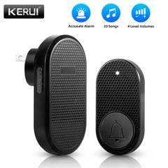KERUI Wireless Doorbell Waterproof Door Bell Kit Home House Ring Bell US Stock