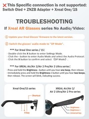 HDMI to USB C Adapter (4K@60Hz) AR Glasses XREAL One Air 2 Pro/VITURE Luma/Ra…
