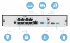 Amcrest NV4116E-HS 720p/1080p 3MP-8MP 4K NVR w/ 2TB HDD Supports up to 6TB HDD