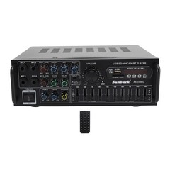 2000W Power Amplifier Bluetooth 5.0 USB FM Karaoke Home Car Stereo with Remote
