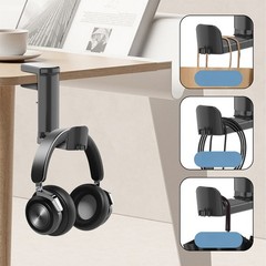 Rotating Headphone Stand Gaming Headset Holder Flexible Under Desk Table Hanger
