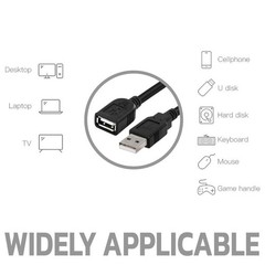 USB 2.0 Type A Male to Female Extension Signal Booster Cable 15FT 25FT 30 FT