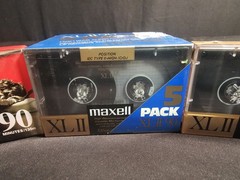Maxell Audio Cassette Tapes 7pc Lot High Resonanceproof 90/100 Sealed