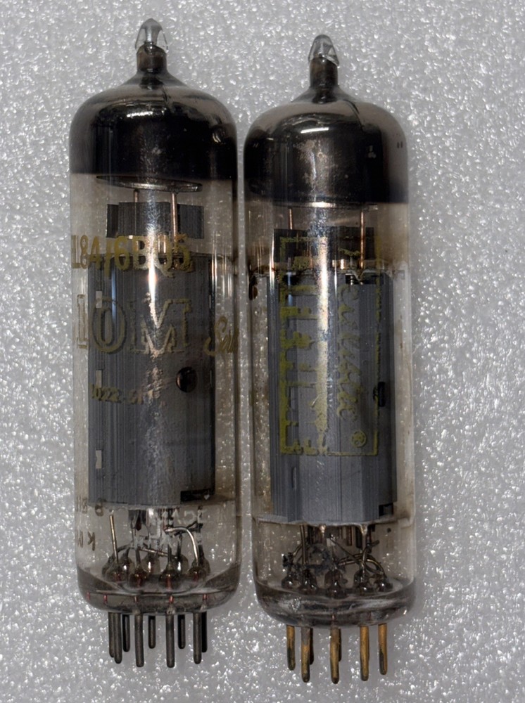 Pair Mullard 10M Master Series 6BQ5/EL84 Blackburn Amplitrex Tested Strong