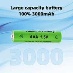 Rechargeable Battery 3000mAh 1.5V AA AAA Alkaline Batteries 1000 Cycle for Light