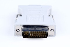 BEIGE DVI-I 24+5 Pin Male To 15 Pin VGA Female Adapter Convertor