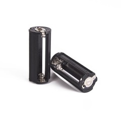 2Pc Cylindrical Case Battery Holder For 3 x AAA Battery Box Toy Flashlight Lamp