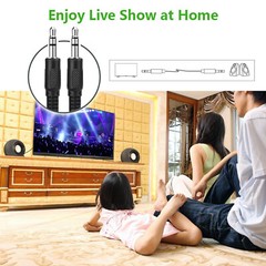 Packs 3.5mm Auxiliary Audio Cable 3ft AUX Cable Male to Male for Home/Car Stereo