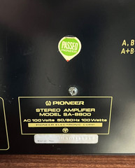 Pioneer SA-8800 Integrated Amplifier Stereo Hi-Fi Home Audio Power Amp Vintage