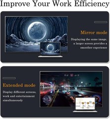 8K@60Hz HDMI Angled Adapter (2 Pack), 90 Degree Left and Right HDMI 2.1 Male to