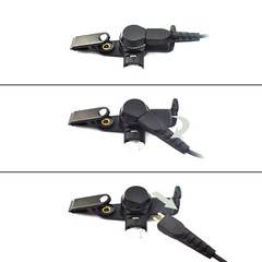 3.5mm Acoustic Tube Listen-Only Earpiece W/ Earmolds for Speaker Microphones