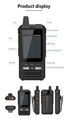 Anysecu W8pro 4G Network Radio Zello Android 10 WIFI Mobile Phone Realptt Zello