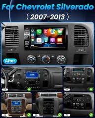 4+64GB Android 15 Radio for 2007-2013 Chevy Silverado 7 inch 4GB RAM + 64GB ROM