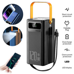 Power Bank 70000mAh 120W Charging Portable External Battery Backup For Phones