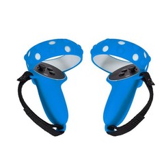 2Pcs Handle Grip Cover Silicone+Nylon Strap For Oculus Quest 2 VR Controller