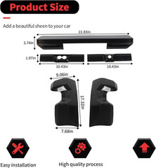 2022-25 Silverado Tail Light Lamp Cover Kit Smoked Black–Compatible Replacement