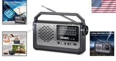 AM FM Portable Radio Battery Operated by 3X D Cell Batteries Or AC Power w/ Be