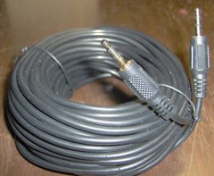50′ foot Mini STEREO Audio CABLE 3.5mm 1/8″ Male to Male m/m Gold Plug extension