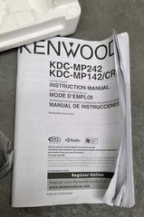 NOS Kenwood AM FM Radio MP3 Player CD Satellite BT Ready Receiver KDC-MP242