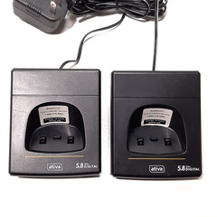 2 Ativa 5.8 GHz Digital Tech Cordless Expansion base w/power supplies OBB14