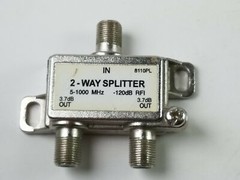 2-Way 5-1000 MHz 1 to 2 Coaxial Splitter Model 8110PL