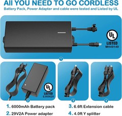 Universal Battery Pack for Reclining Furniture, 6000Mah Wireless Couch Battery