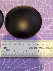 Qnty: 2 Polypropylene Convex Dust Caps 3⅝”/93mm (3.5″/90mm) Unbranded Old School