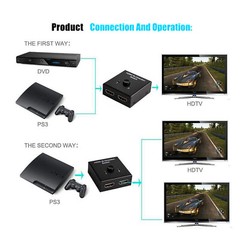 HDMI 2.0 Bi-Direction Switch Switcher 4K Cable Splitter HUB HDCP 2×1 1×2 In Out
