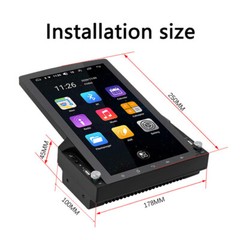 10″ 2 Din Android 13 GPS WiFi Vertical FM Touch Screen Player Car Stereo Radio