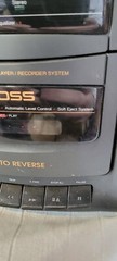 Vintage 1994 Koss HG20 Radio Cassette Player Detachable Speakers AC or Battery