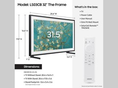Samsung QN32LS03CB 32” The Frame Series FHD QLED Smart TV Art Mode