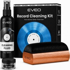 EVEO Vinyl Record Cleaning Kit – 4In1 Vinyl Record Cleaner Kit for Vinyl Records