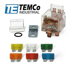 TEMCo 12V 30A 5 Pin Sealed Bosch Style Automotive Relay w/ Integrated Fuse SPDT