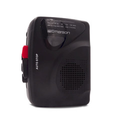 Emerson Portable Cassette Player & Recorder w AMFM Radio and Built-In Microphone