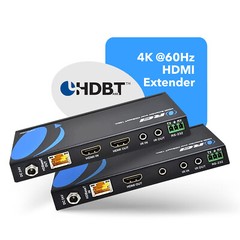 OREI HDBaseT 4K@60Hz HDMI Extender over Cat5e/6 Cable Up to 115ft (EX-115UHD-K)